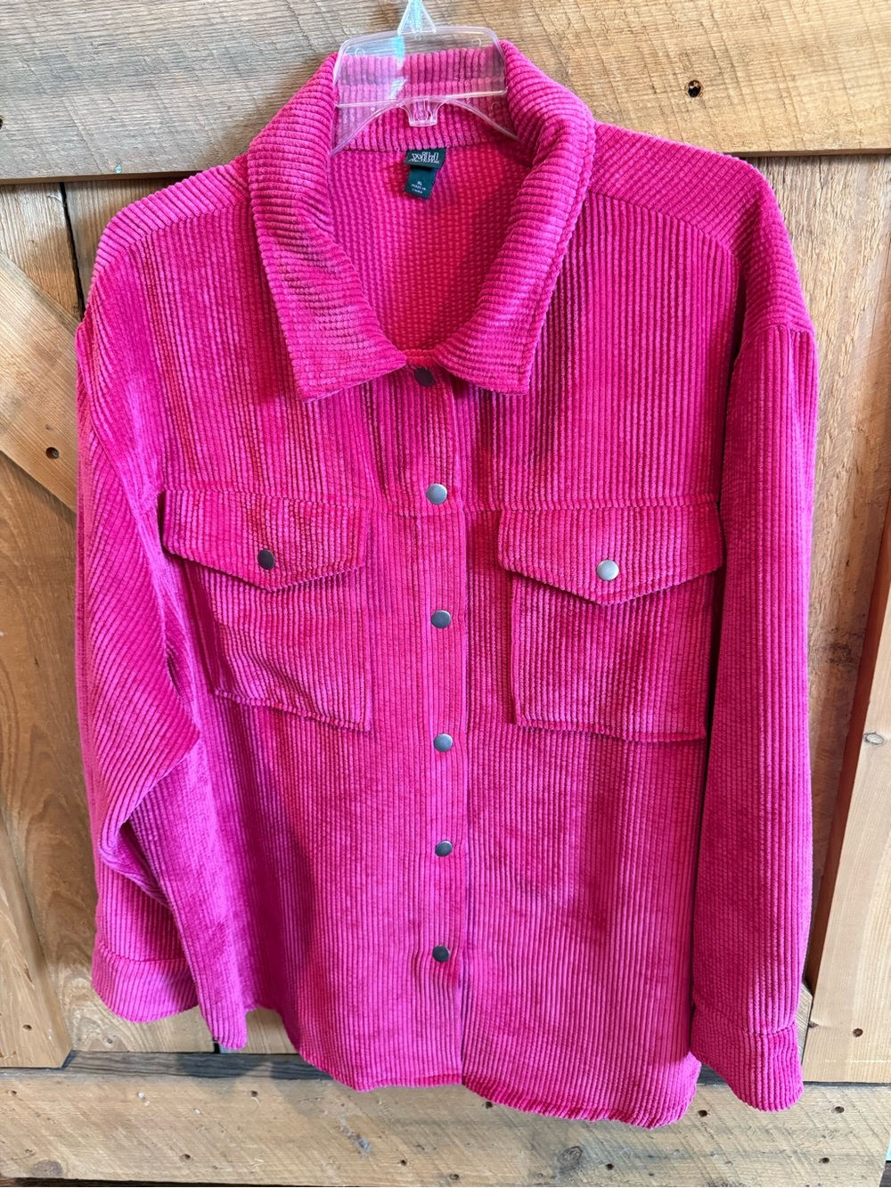 Wild Fable XL Corduroy Button-Up Shacket in Hot Pink SUPER SOFT